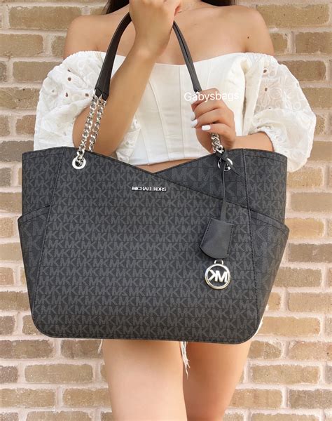 michael kors mk print large tote